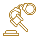 Legal scales icon for murder and manslaughter defense