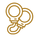 Handcuffs icon representing felony DWI defense
